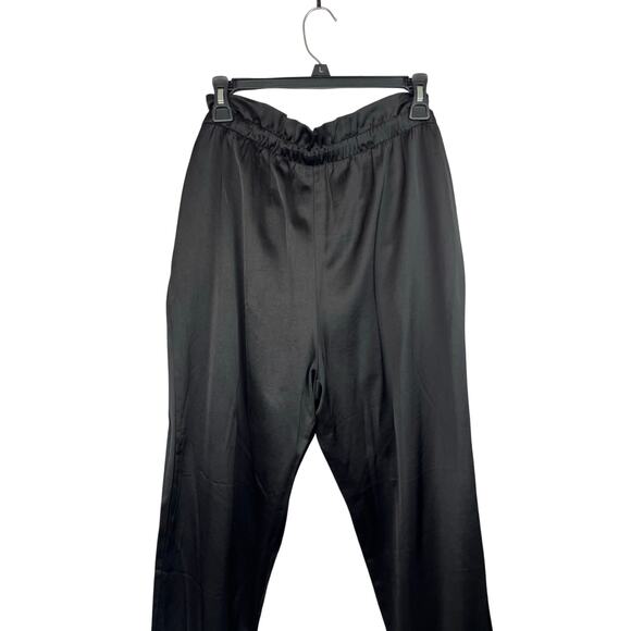 Express Satin High Rise Pull-On Ankle Pant Loose Fit - Picture 4 of 7